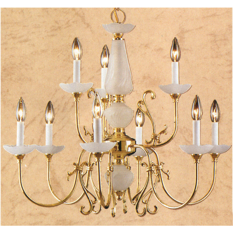 Classic Lighting Bloomington 9Light Candle Style Tiered Chandelier Wayfair